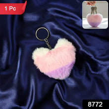 Soft Plush Cute Heart Keychain - 1 Pc - justgrabit.in | Just Grab It