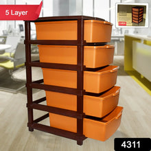 Plastic Premium Home Storage & Organization (5 Layer / 1 Pc) - Justgrabit Inc.
