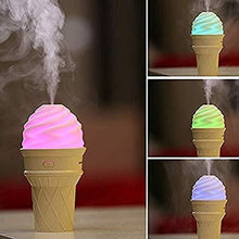 Ice Cream Design LED Humidifier for Freshening Air & Fragrance (Multicoloured) - Justgrabit Inc.