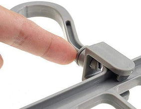 Anti - Skid Plastic 9 - Holes Magic Wardrobe Folding Hangers - Justgrabit Inc.