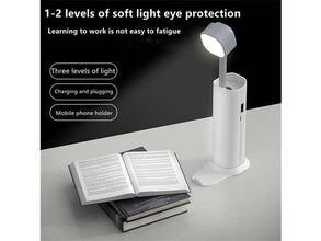 4 in 1 Creative desk Lamp, Rechargeable LED Table Flashlight Eye Protection Table Lamp Power Bank Handheld Desk Night Lamp Portable Torch Light with Adjustable Light Head for Home Kids Room Bedroom Office - Justgrabit Inc.