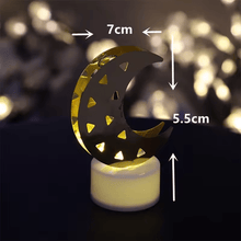 Decorative Moon Shaped Flameless LED Candles (4 Pc) - justgrabit.in | Just Grab It