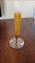 High Grade Stainless Steel Potato Masher Paubhaji / Pav Bhaji Masher with Wooden handle (1 Pc) - justgrabit.in | Just Grab It