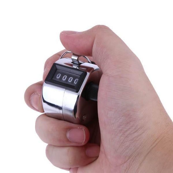 4 Digits Hand Held Tally Counter Numbers Clicker - Justgrabit Inc.