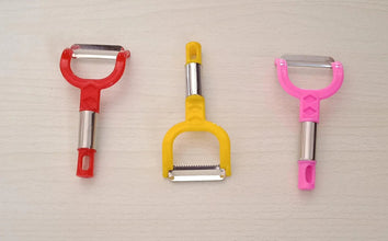 Fruit Peeler Vegetable Peel Removal Tool, Peeler Julienne Peeler Serrated Peeler for Carrots Apples Potatoes and All Types of Vegetable and Fruit Multi - Used Skin Slicer Shredder (12 Pc Set) - justgrabit.in | Just Grab It