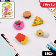 3D Food - Shaped Colorful Eraser Set – Cute Novelty Mini Erasers for Kids (5 Pc Set) - Justgrabit Inc.