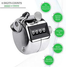 4 Digits Hand Held Tally Counter Numbers Clicker - Justgrabit Inc.
