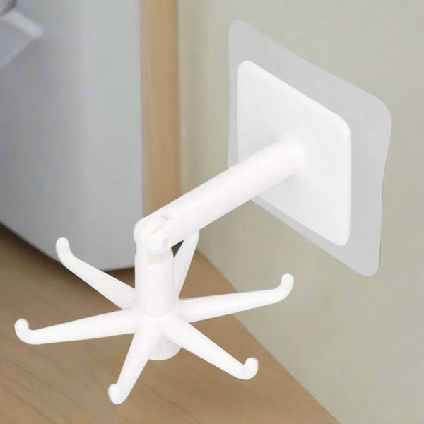 360° Rotating Folding Hook Self - Adhesive Waterproof Wall Mounted Hook - Justgrabit Inc.