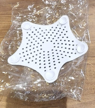 White Silicone Star Shaped Sink Filter Bathroom Hair Catcher Drain Strainers Basin - justgrabit.in | Just Grab It