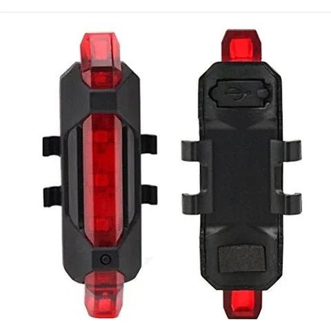 Rechargeable Bicycle Front Waterproof LED Light (Red) - Justgrabit Inc.