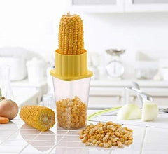 Multi Use Plastic Corn Stripper Cob Remover Bowl - Justgrabit Inc.
