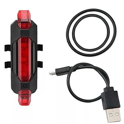 Rechargeable Bicycle Front Waterproof LED Light (Red) - Justgrabit Inc.