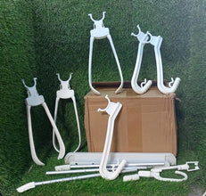 Cloth Hanger 6 in 1 Multi - Layer Hanging Mass Pants Rack Stainless Steel Pants Hangers Folding Storage Rack Space Saver Storage for Trousers Scarf Tie Belt - justgrabit.in | Just Grab It
