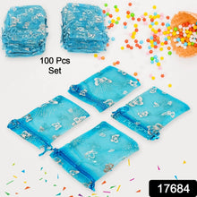 Organza Return Gift Bags Small Mesh Bags Drawstring Gift Bags Christmas Drawstring Organza Gift Bags, Wedding Party Festival Gift Bags, Jewellery Packing Pouch Dry Fruit Pouch 10×12 Cm (100 Pcs Set) - Justgrabit Inc.