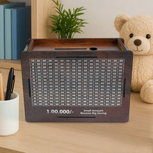 Wooden Money / Piggy Bank, Money Box (1 Pc / Pen Not Included) - Justgrabit Inc.