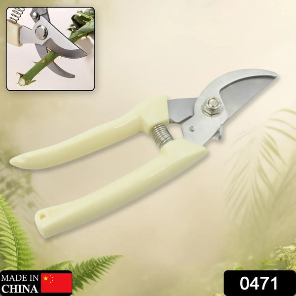 Stainless Steel Pruning Shears with Sharp Blades and Comfortable handle - Durable Hand Pruner for Comfortable and Easy Cutting, Heavy Duty Gardening Cutter Tool Plant Cutter for Home Garden | Wood Bran (1 Pc) - Justgrabit Inc.
