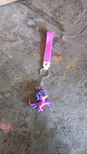 Cute Cartoon Unicorn Keychain with Silicone Strap (1 Pc / Mix design) - justgrabit.in | Just Grab It