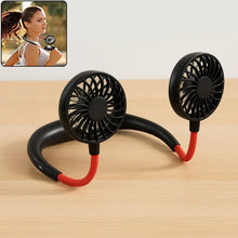 Hand Free Personal Fan - Portable USB Battery Rechargeable Mini Fan - Headphone Design Wearable Neckband Fan Necklance Fan Cooler Fan for Home, Sport, Camping, Beach, Travel, Office - Justgrabit Inc.