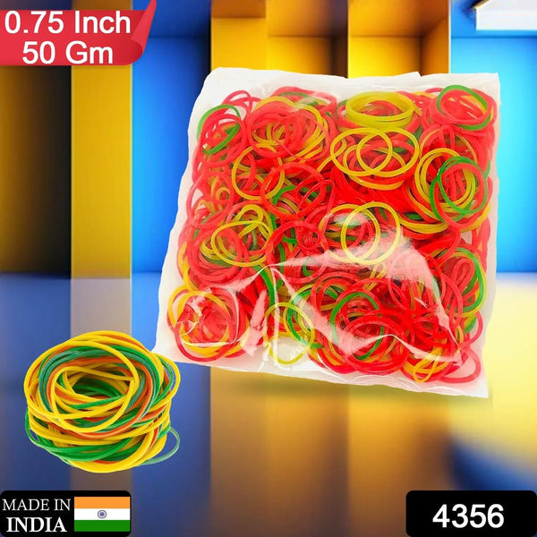 Unbreakable Nylon Rubber Bands – Reusable Elastic for Office, Home & School (50 GM, Multicolor, 0.75 - Inch), Hair accessories - justgrabit.in | Just Grab It