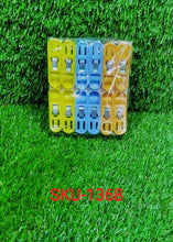 Cloth Drying Non - Slip Light Plastic Clips (Multicolour) (Pack of 12) - Justgrabit Inc.