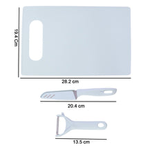 3 in 1 Kitchen Knife & Chopping Board Set (1 Set) - justgrabit.in | Just Grab It