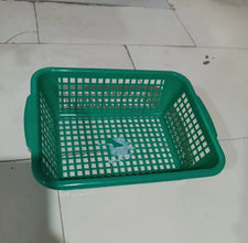 Plastic 1 Pc Kitchen Small Size Dish Rack Drainer Vegetables and Fruits Washing Basket Dish Rack Multipurpose Organizers (29x22CM Mix Color) - Justgrabit Inc.