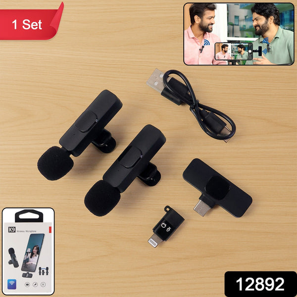 K9 Dual Wireless Microphone Set - justgrabit.in | Just Grab It