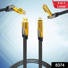 4 in 1 Fast Charging Cable (1 Pc / Loose) - justgrabit.in | Just Grab It