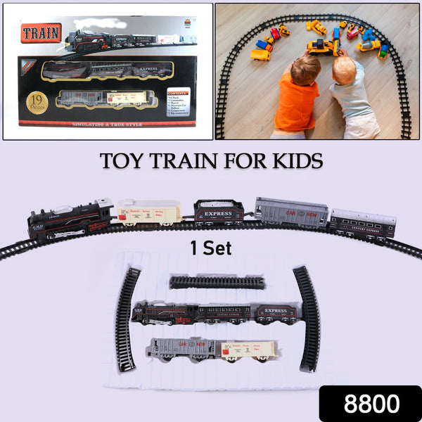 Toy Train Set for Kids, Battery Operated Train with Track Set - justgrabit.in | Just Grab It