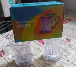 LED Light - Up Party Cups - Flashing Water - Activated Drinking Glasses with Handle (2 - Piece) - Justgrabit Inc.