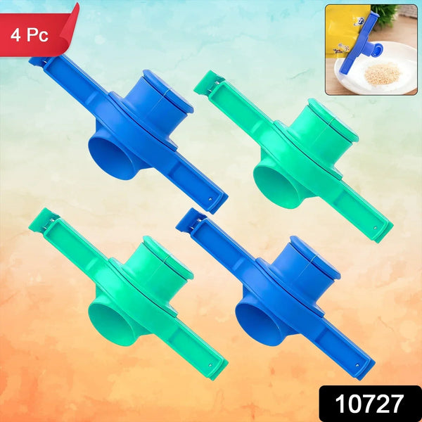 Packet Pourer & Sealer Clip - (4 Pc) - justgrabit.in | Just Grab It