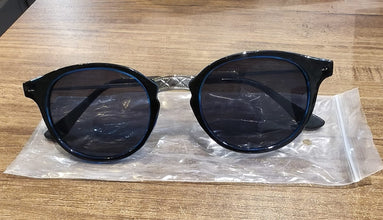 Blue UV Protected Round Sunglasses, classic Sunglasses for Men & Women, Lightweight - justgrabit.in | Just Grab It