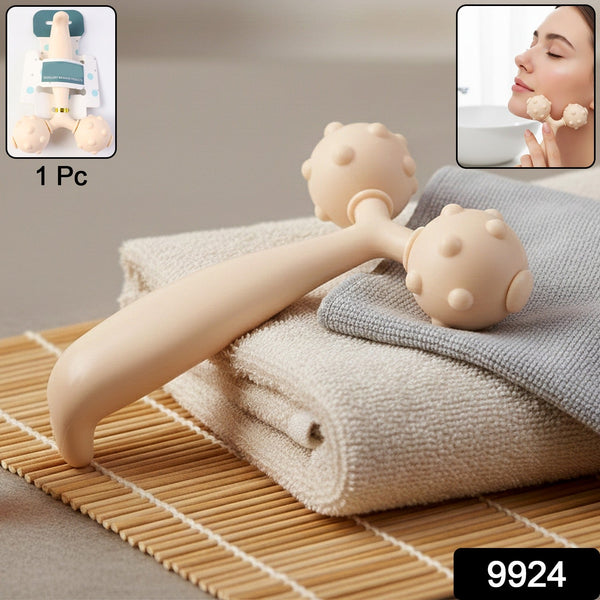 Dual Ball Facial and Body Massage Roller - 1 Pc - justgrabit.in | Just Grab It