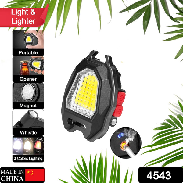 Triangular Camping Flashlight with Lighter – 6 Modes, 3 Colors, Waterproof - justgrabit.in | Just Grab It