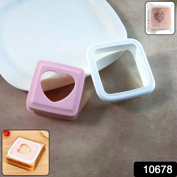 Heart Shape Sandwich Cutter & Bread Press (1 Pc) - justgrabit.in | Just Grab It