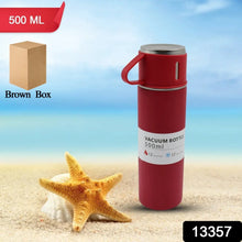 Stainless Steel Vacuum Insulated Water Bottle With Coffee / Tea Mug (500 ML) - justgrabit.in | Just Grab It