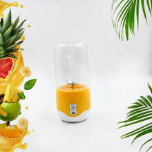 Portable Electric USB Juice Maker 6 blade Blender Grinder Mixer Personal Size, USB Rechargeable Mini Juicer for Smoothies and Shakes with Juicer Cup - 400ml - Justgrabit Inc.