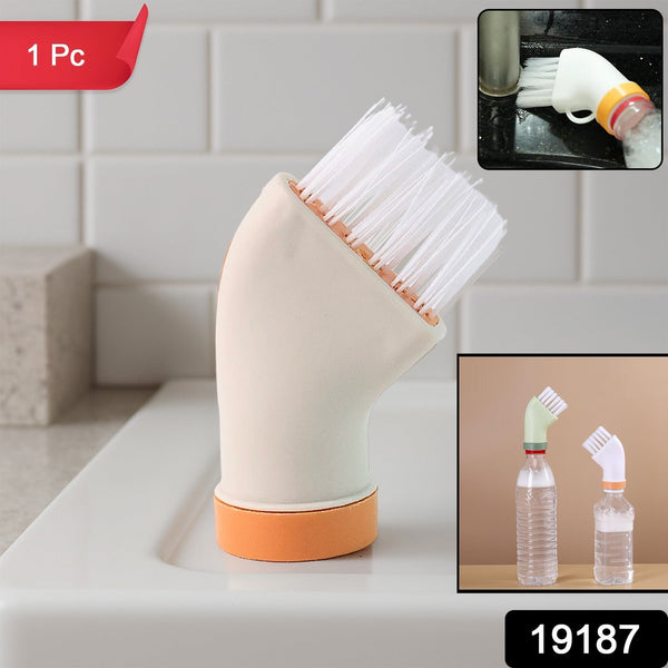Multipurpose Bottle - Attachable Cleaning Brush for Kitchen and Bathroom (1 Pc) - justgrabit.in | Just Grab It