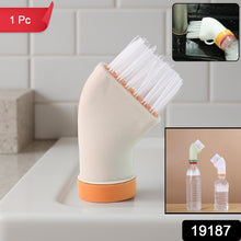 Multipurpose Bottle - Attachable Cleaning Brush for Kitchen and Bathroom (1 Pc) - justgrabit.in | Just Grab It