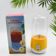 Portable Electric USB Juice Maker 6 blade Blender Grinder Mixer Personal Size, USB Rechargeable Mini Juicer for Smoothies and Shakes with Juicer Cup - 400ml - Justgrabit Inc.