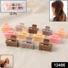 Stylish Mini Hair Claw Clips Set, 12 Pc - justgrabit.in | Just Grab It