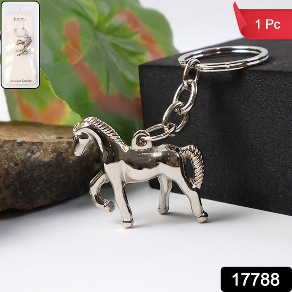 Premium Metallic Horse Shape Keychain (1 Pc) - justgrabit.in | Just Grab It