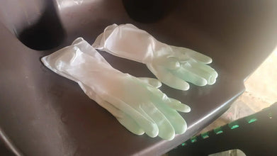 2 pair med yellow gloves For Types Of Purposes Like Washing Utensils, Gardening And Cleaning Toilet Etc. - Justgrabit Inc.