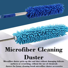 Microfiber Cleaning Duster with Extendable Rod for Home Car Fan Dusting - Justgrabit Inc.