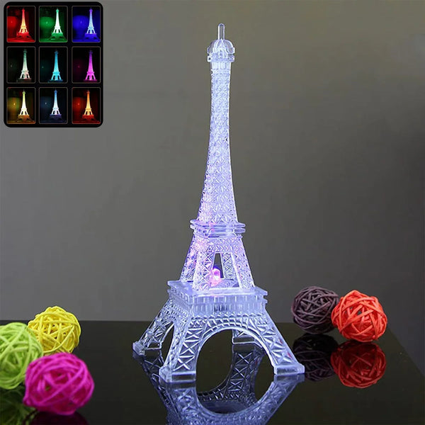 Eiffel Tower LED Decorative Showpiece (1 Pc) - justgrabit.in | Just Grab It