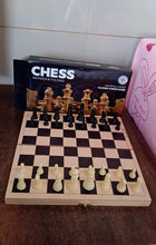 Folding Wooden Chess Board Set (30 × 30 Cm / 1 Set) - justgrabit.in | Just Grab It