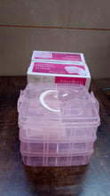 Versatile 18 - Grid 3 - Layer Transparent Plastic Organizer Box with Adjustable Dividers for Jewelry & Fishing Hooks - justgrabit.in | Just Grab It