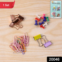 Office Stationery Clips and Pins Combo, 1 Set - justgrabit.in | Just Grab It