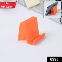 Durable Plastic Mobile Phone Stand with Angled Support (1 Pc / Mix Color) - Justgrabit Inc.