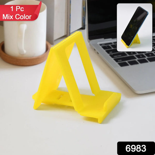 Adjustable Foldable Plastic Mobile Phone Stand (1 Pc / Mix Color) - Justgrabit Inc.